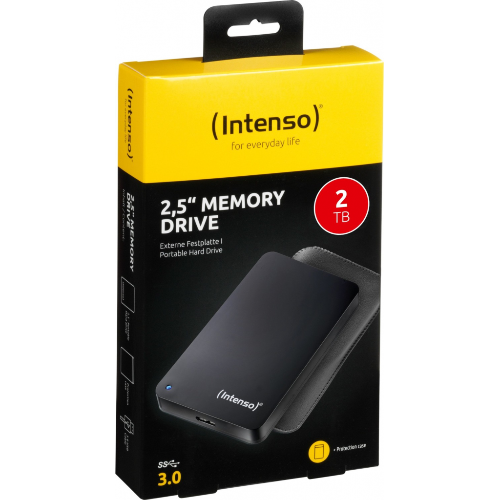 INTENSO 6023580, 2TB, 2.5", USB3.0, Taşınabilir, Harici HDD, Siyah -  BizdeHesapli.Com