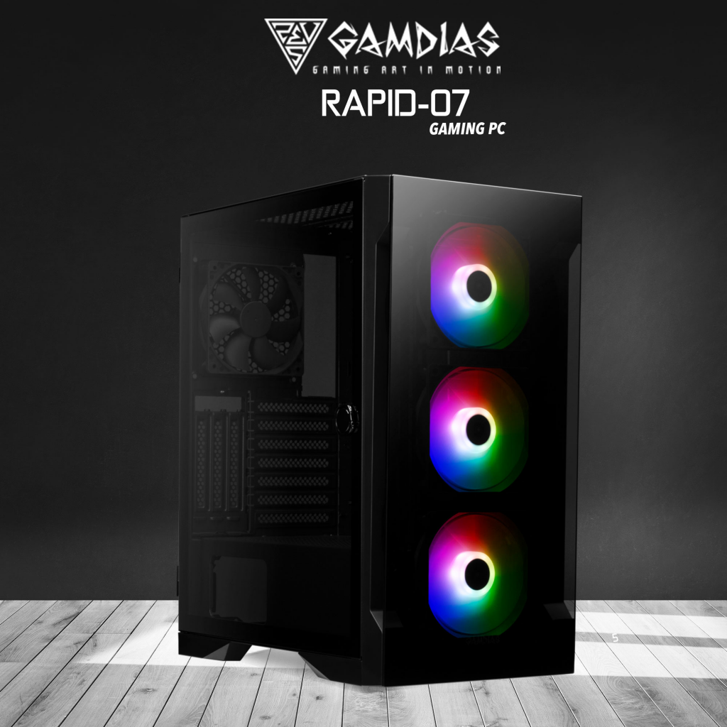 GAMDIAS RAPID-07, RYZEN 5 5600, 16Gb Ram, 500Gb NVMe SSD, 4Gb GDDR5 R9 370  Ekran Kartı, 550W Kasa, Free Dos GAMING PC - BizdeHesapli.Com