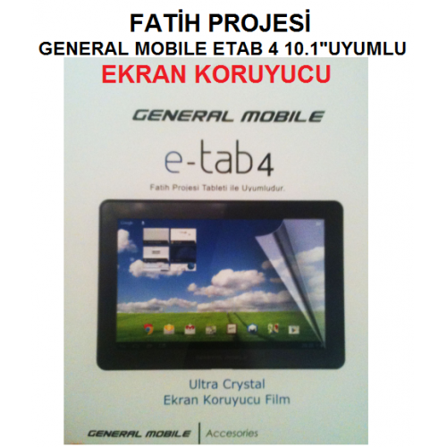 General Mobile E Tab 4 Tablet Icin Ekran Koruyucu - BizdeHesapli.Com