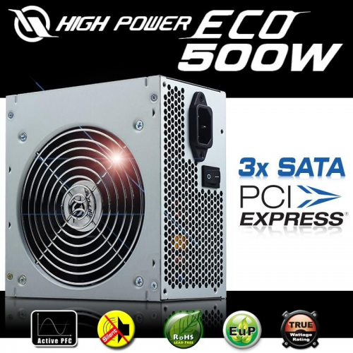 HIGHPOWER HPE-500-A12S 500W ECO Serisi 20+4 Pin 12cm Fan On/Off D -  BizdeHesapli.Com