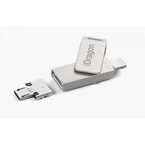 iDragon Apple 32GB Lightning+USB Flash Drive(Gold) - BizdeHesapli.Com