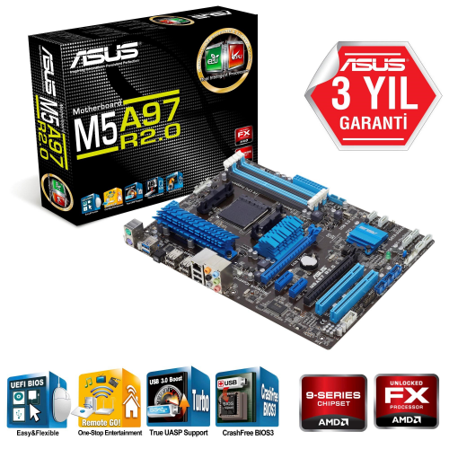 ASUS M5A97 R2,0 AMD AM3 ANAKART - BizdeHesapli.Com