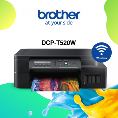 BROTHER DCP-T520W Renkli Mürekkep Tanklı Yazıcı, Tarayıcı, Fotokopi, WiFi -  BizdeHesapli.Com